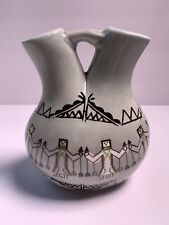Southwestern Indian Native American  Art Marriage Vase Pottery  Great Gift picture