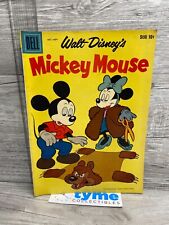 Vintage Apr 1958 Walt Disney’s Mickey Mouse Dell Comic w Minnie Mouse Bear Rug picture