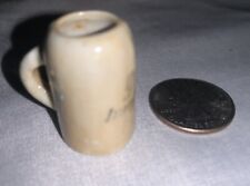 Vintage Miniature Beer Mug Stein YOUR TURN NOW stamped Germany 1.25” picture
