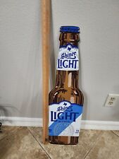 SHINER LIGHT BLONDE Bottle BEER Spoetzl Brewery TEXAS  SIGN Man Cave Bar TACKER picture