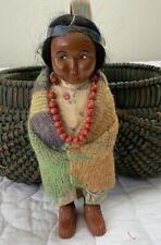 Antique Vintage Skookum Doll, Indian Souvenir Doll, 6 1/2” Tall, Bully Good picture