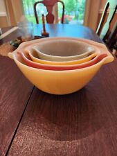 Vintage, Set of 4 Mixing Bowls, Multicolor 70’s picture