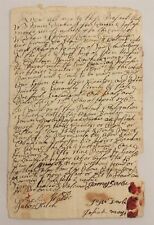 1762 antique COLONIAL BOND cantebury ct DARBY MORSE to Capt OBEDIAH JOHNSON picture