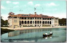 1909 Casino Belle Isle Detroit Michigan MI River Boating Posted Postcard picture