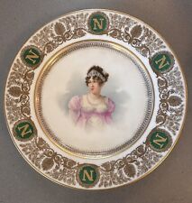 Antique 1804-1809 Sevres Hand Painted Cabinet Plate Princess Caroline Murat picture