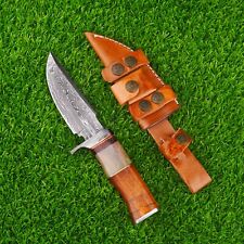 CUSTOM HAND MADE FIXED BLADE BEST TACTICAL CAMPING HUNTING KNIFE W/SHEATH picture