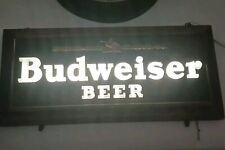 1940's BUDWEISER BEER LIGHTED SIGN  ANHEUSER-BUSCH BAR TAVERN ANTIQUE SIGN picture