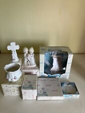 7 Vintage Precious Moments-Figurine/Topper/Plates-Wedding & Anniversary picture