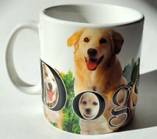 America Ware Large Embossed Dogs Rule Coffee Mug Cup 2014 Retriever Pug Terrier picture