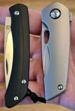 Lot Of 2 Knives Kizer MICROLITH LINER LOCK Artisan BIOME SLIPJOINT  picture