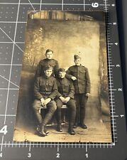 1910s WWI Military ARMY Men Man Antique RPPC PHOTO Postcard #24 picture