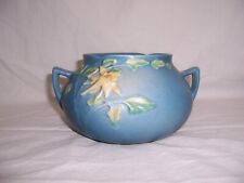 Vintage ROSEVILLE Pottery Columbine Blue Vase No. 399-4