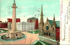 Vtg 1905 Postcard Washington Monument - Mt. Vernon Place, Baltimore, MD N17 picture