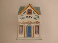 1989 The Lenox Spice Village House Bay Porcelain Container Kitchen Pantry picture