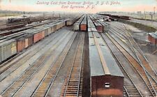 Syracuse NY New York Train Railroad Station Depot from Bridge Vtg Postcard C28 picture