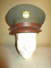 WW2, US Army Enlisted Visor Hat With Emblem picture