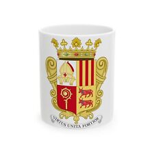 Historical Coat of Arms of French Prince of Andorra - White Coffee Cup 11oz picture