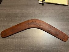 Antique Australian Aboriginal Hand Carved Boomerang Vintage picture