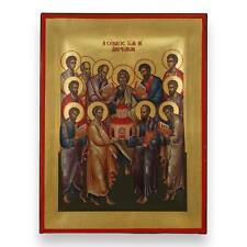 Synaxis of the Apostles Icon - Premium Handmade Greek Orthodox Byzantine Icon picture