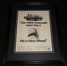 1968 Chevrolet His & Hers Wheel 11x14 Framed ORIGINAL Vintage Advertisement picture