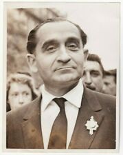 FRENCH PREMIER PIERRE MENDES JOINS DEMONSTRATOR PARIS 1958 PRESS Photo Y 290 picture