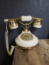 Vintage Telephone TT Systems French Roses Princess Style Push Button TTS-600 picture