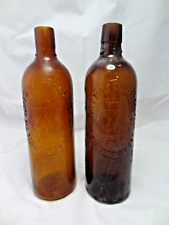 2 Liquor Bottles The Duffy Malt Whiskey Company Rochester NY USA Pat.d 1886 picture