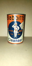 Vintage Babbitt's Cleanser Tin NOS picture