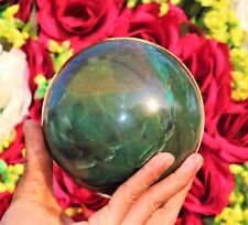 Large 115MM Natural Green Vivianite Stone Metaphysical Healing Chakra Sphere picture