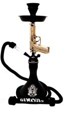INHALE® ICED PISTOL HOOKAH Original Gangsta(tm) Gun water pipe Hookah GOLD picture