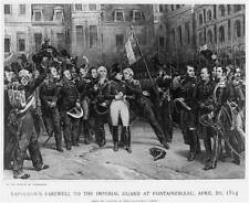 Napoleon's farewell to the imperial guard at Foutainebleu, April 20, 1814 picture