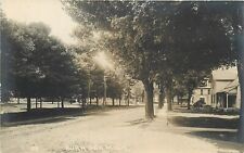 Postcard RPPC 1920s Michigan Burr Oak Street Scene MI24-253 picture