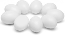 Easter Eggs Wooden Fake Eggs 9Piece White Color picture
