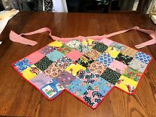 Vintage 1930/40's Quilt Style Pieced By Hand Half Apron / Exceptional  picture