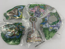 WDW Cast Member Atlas Magic Kingdom Set 5 Pins Complete LE 3000 New in Package picture