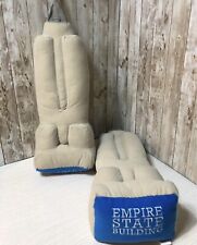 2 Empire State Building Shaped Squeezable Pillow 22”  NWT  picture
