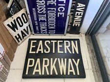 1948 NY NYC SUBWAY ROLL SIGN BROOKLYN EASTERN PARKWAY BUSHWICK PROSPECT HEIGHTS picture
