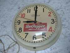 Vintage Advertising DRINK DR. PEPPER Telechron Wall Clock 
