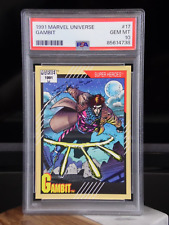 1991 Impel Marvel Universe GAMBIT #17 Series 2 Trading Card | PSA 10 Gem Mint picture