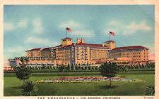 Postcard CA Los Angeles California The Ambassador Hotel Linen Vintage PC f7223 picture