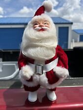 Vintage Retro Christmas Plastic Santa Claus Doll Holiday Decor picture