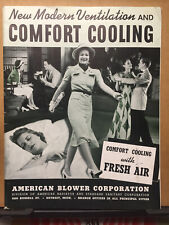 Vtg American Blower Corporation Catalog 1939 Ventura Fans Conditioners Fresh Air picture