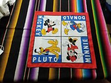 Vintage Disney Mickey Mouse Bandana Made In USA picture