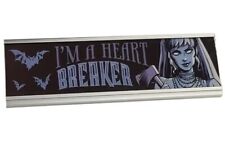 Disney Parks Haunted Mansion I'M A HEART BREAKER Desk Plaque Nameplate NEW 2022 picture