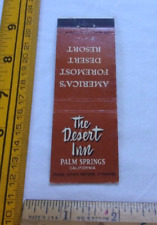 1940s-50s The Desert Inn Palm Springs CA VINTAGE matchbook cover picture