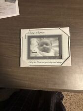 Baby’s Baptism Photo Frame Memories, 4x6 Frame Silver And Glass, Malden, New picture