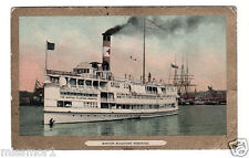Boston Floating Hospital Mercy Ship 1919 Vintage Postcard harbor picture