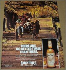 1983 Early Times Kentucky Straight Bourbon Whisky Print Ad Advertisement Vintage picture