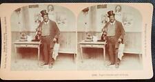 RARE ANTIQUE Real Photo Kilburn Stereoview O Give Thanks Unto de Lord picture