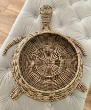 Large Wicker Turtle Shaped Basket picture